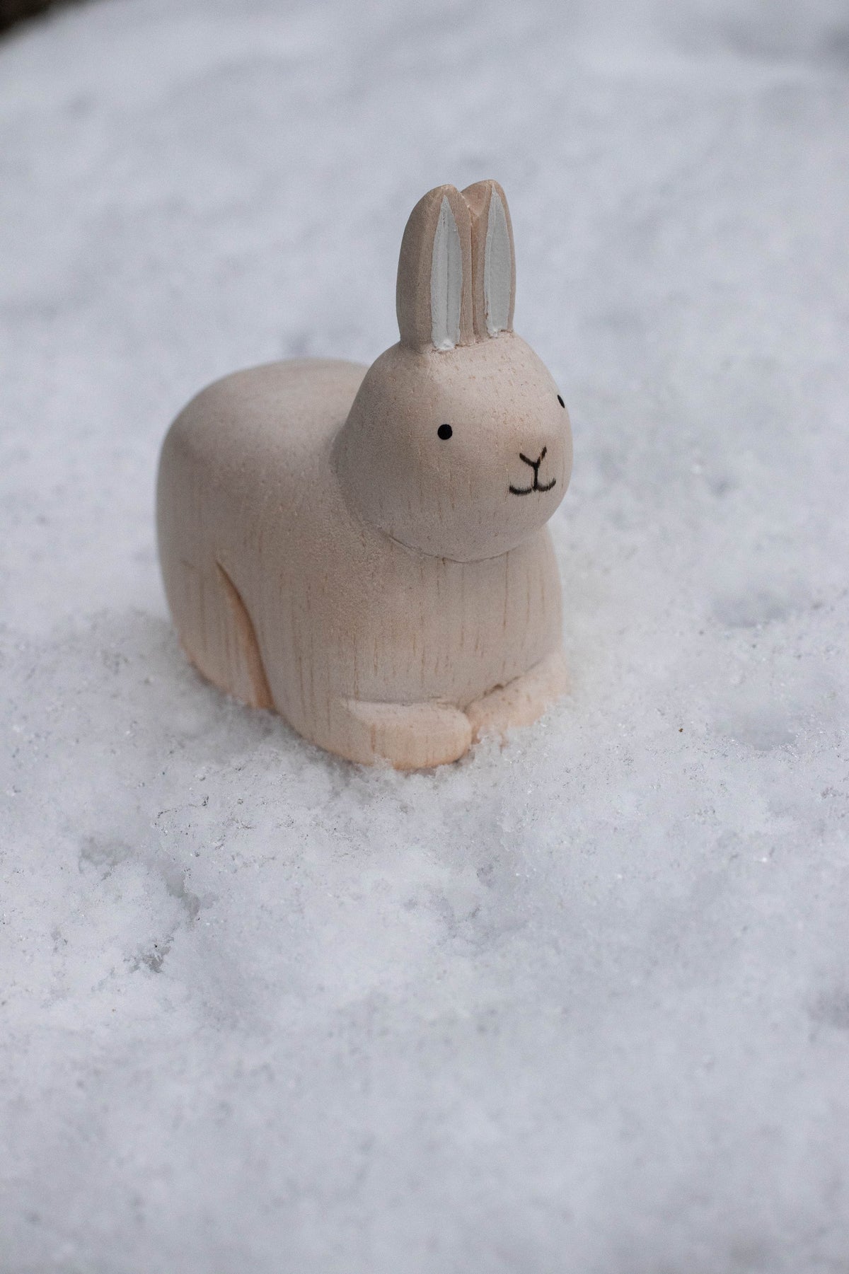 Figura de madera Conejo en ambiente