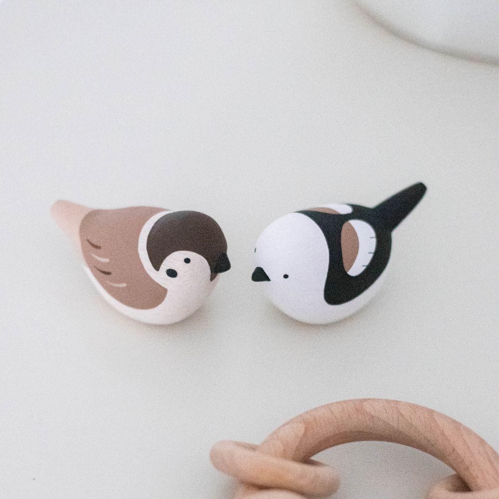 Holzfigur Langschwanzmeise