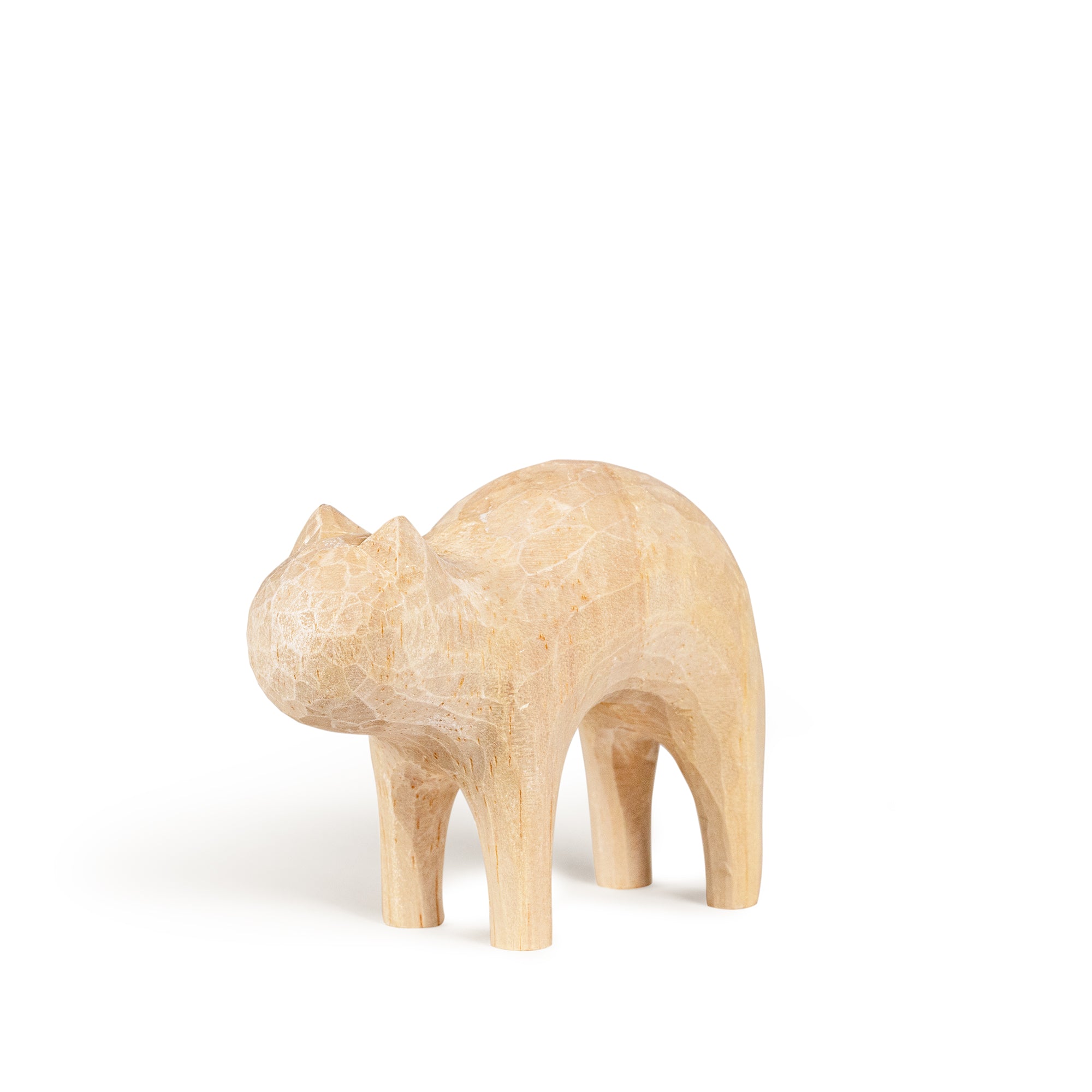 Customizable Wooden Figurine - Cat