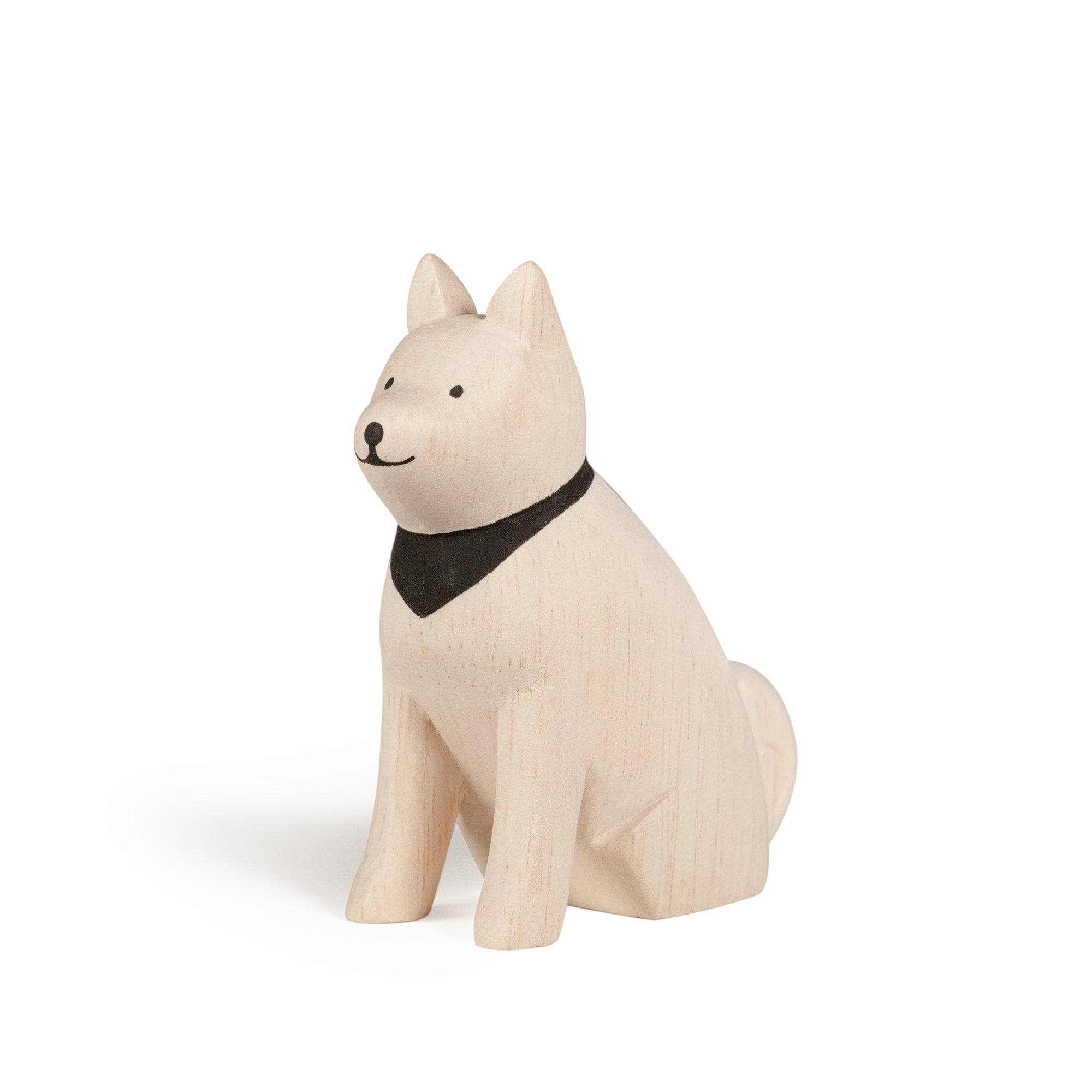 Figurine d'Akita en bois T-lab Europe