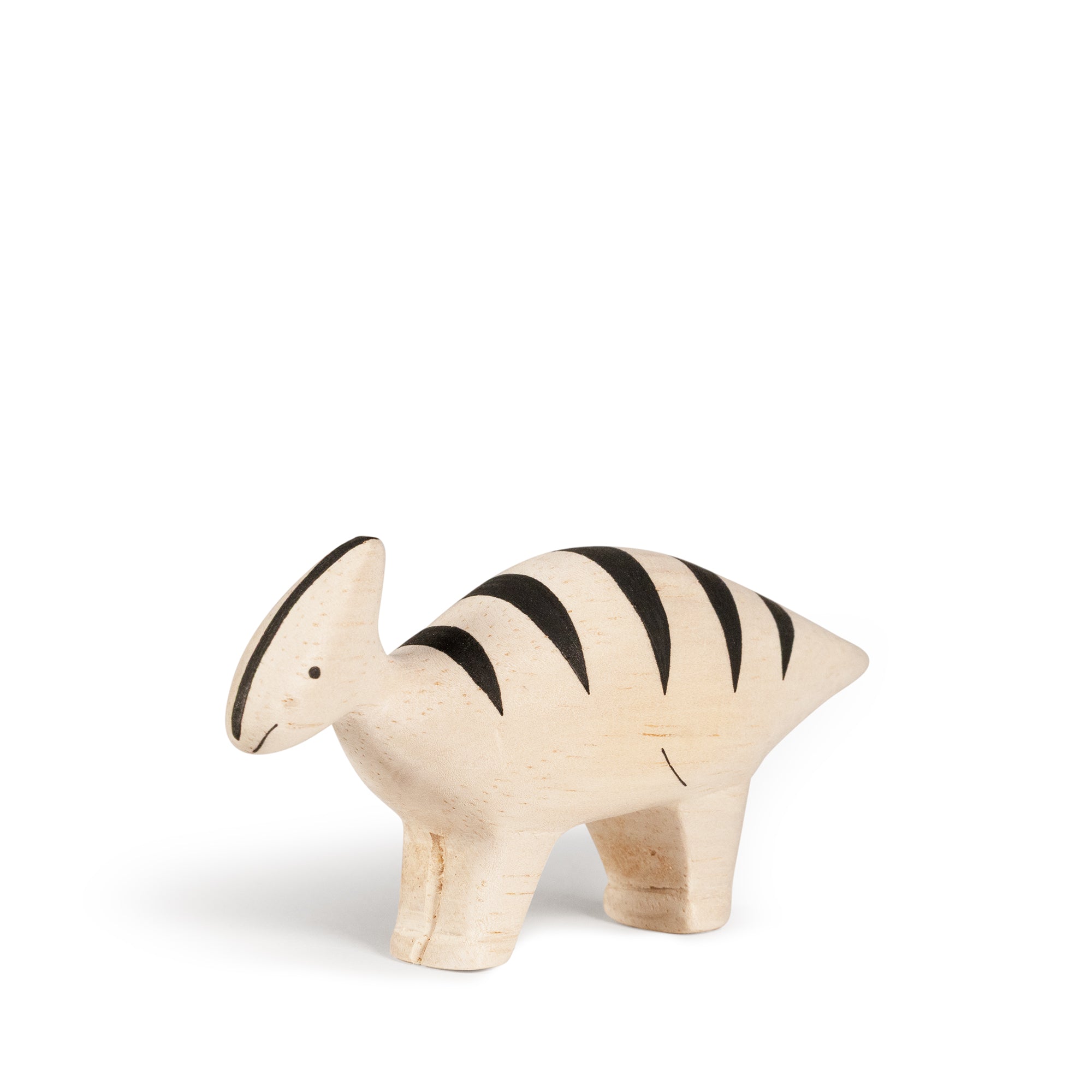 Figurine de parasaurolophus en bois T-lab Europe