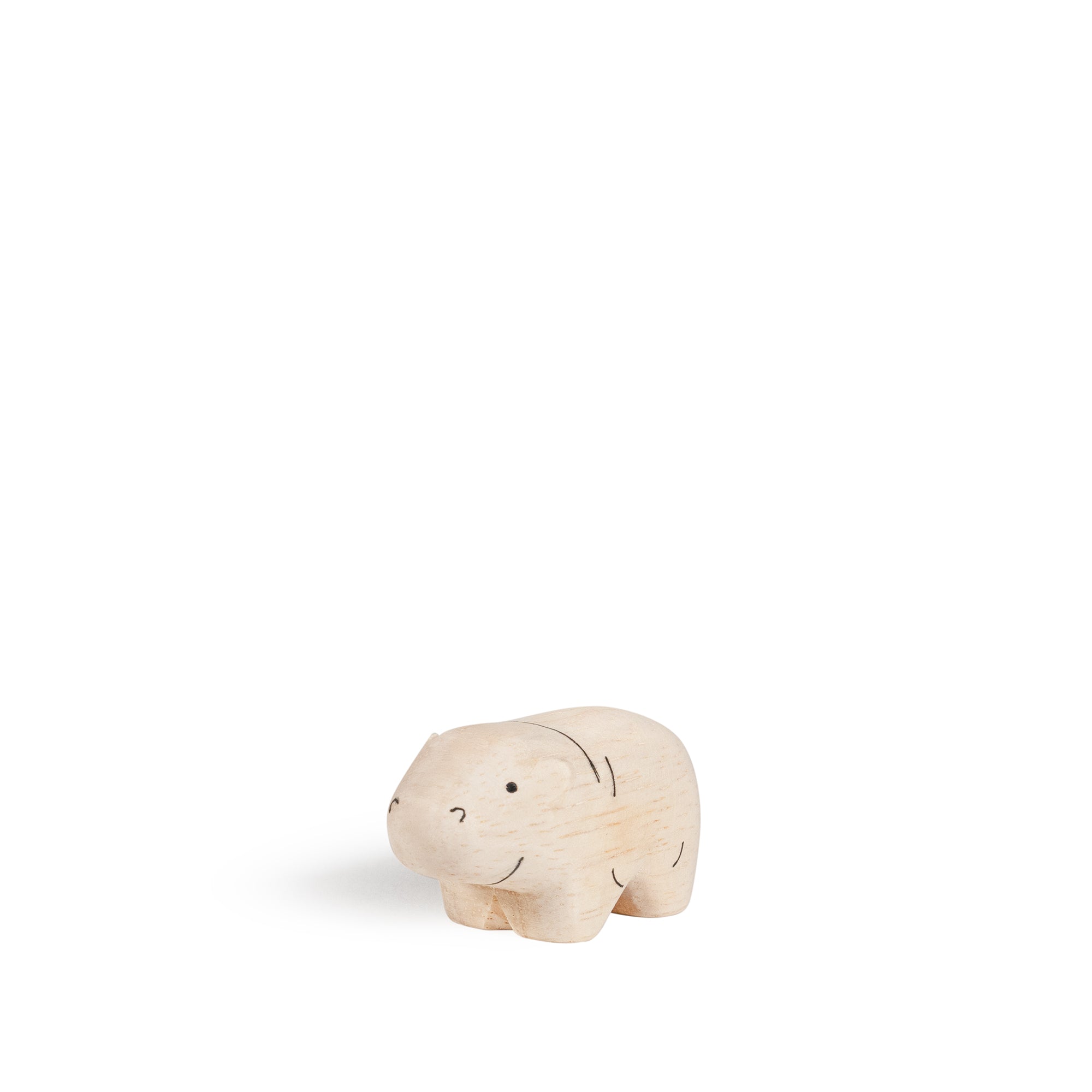 Wooden figurine – Baby Hippopotamus