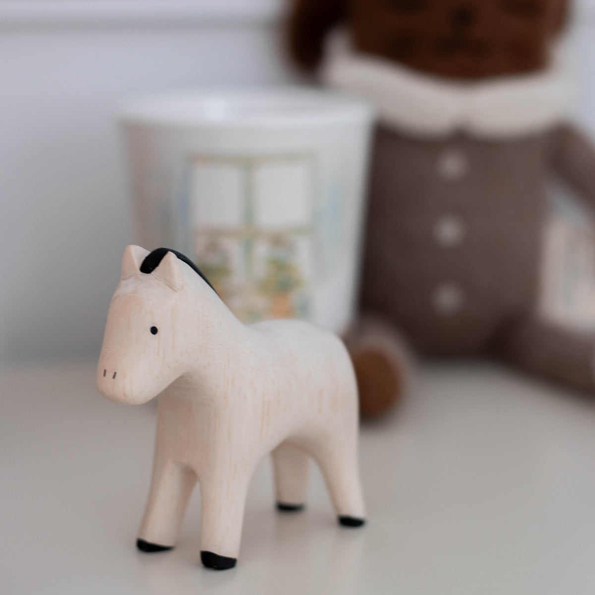 Figurine Poney en Bois