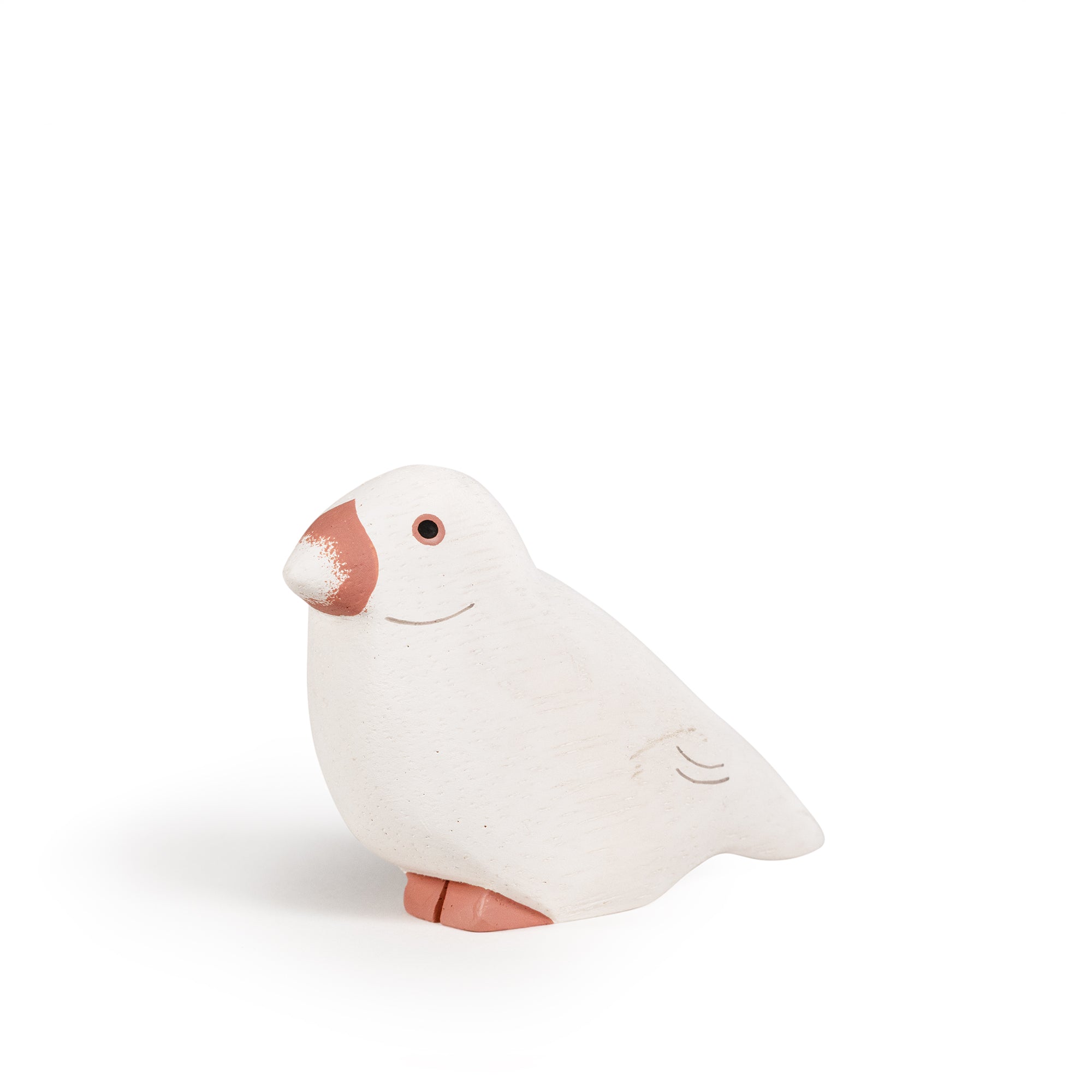 Figura de gorrión Ava de madera