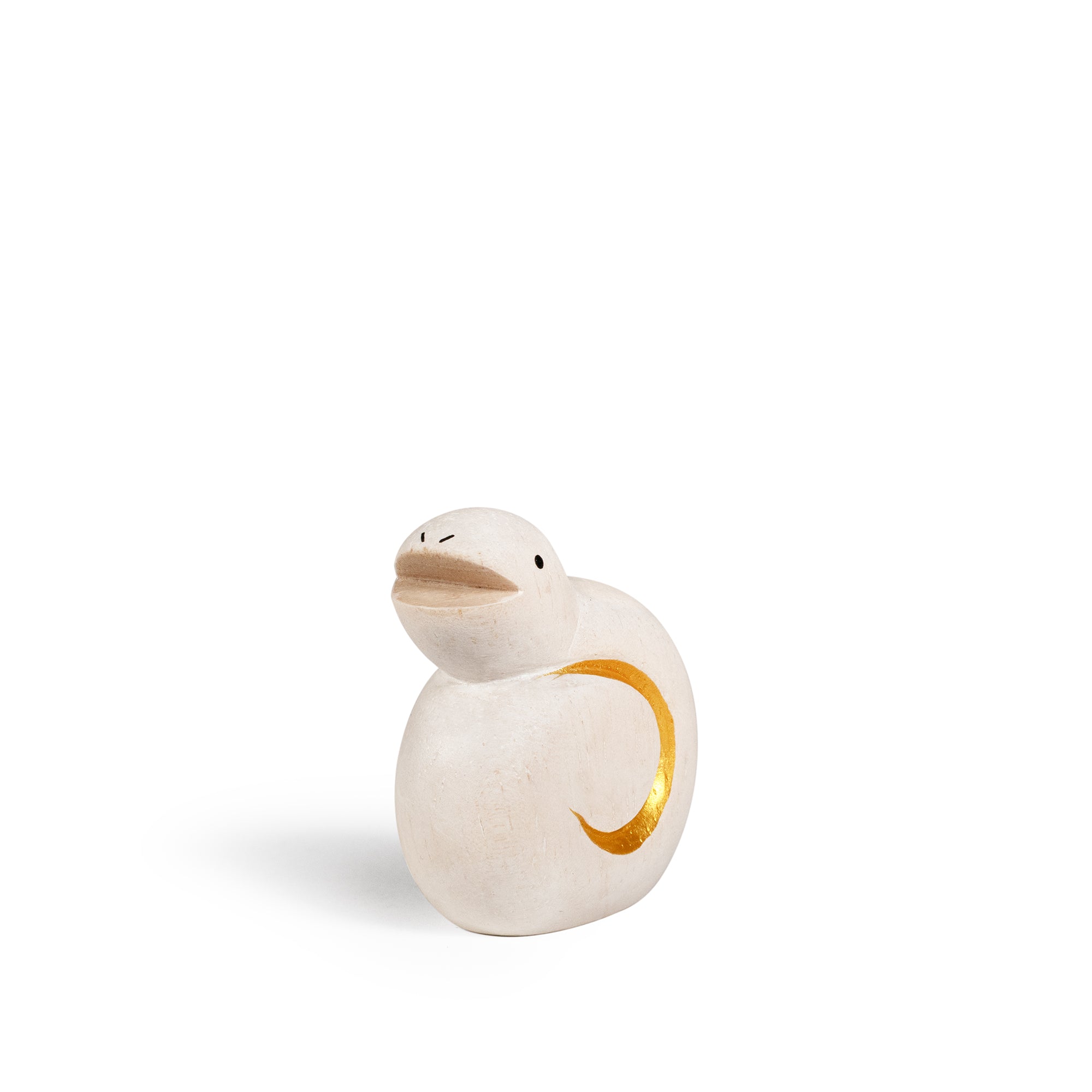 Wooden Figurine - Zodiac Collection - Gold Snake