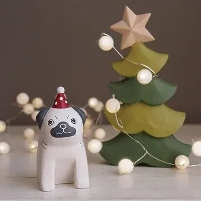 Figurine en bois – Carlin – Noël