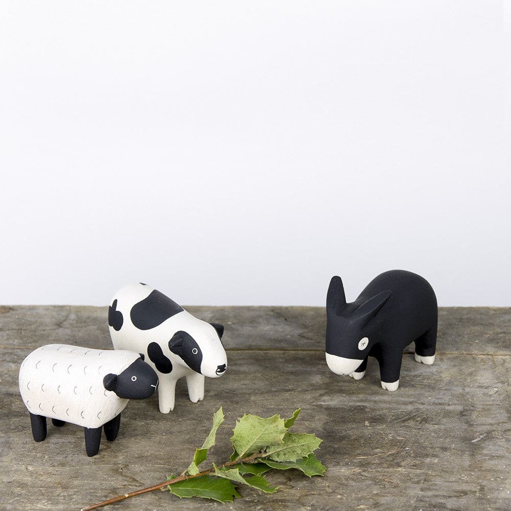 Figurine Ane en Bois