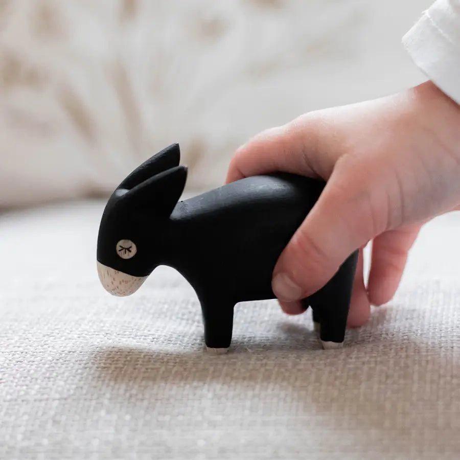 Figurine Ane en Bois - Animal en bois