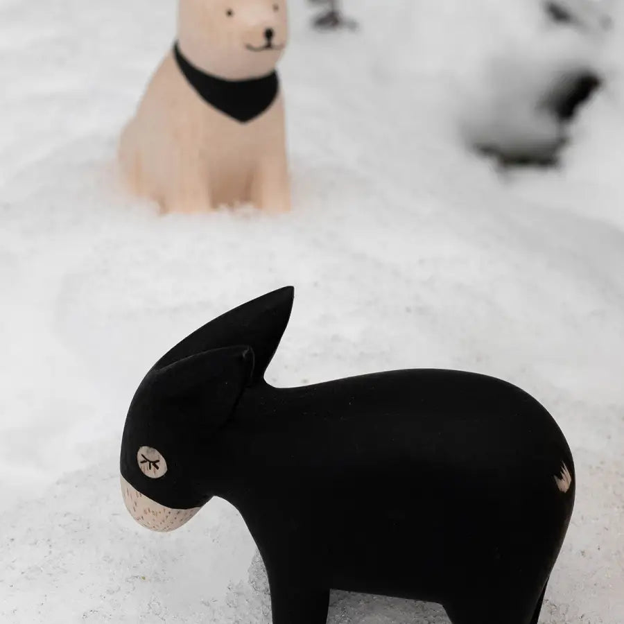 Figurine Ane en Bois - Animal en bois
