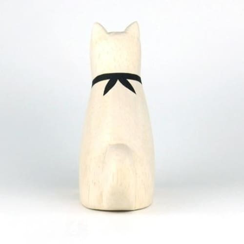 Figurine Chien Akita en Bois