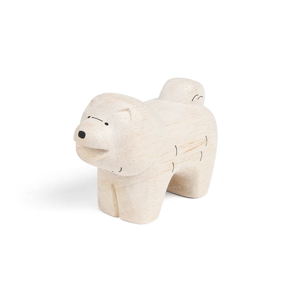 Figurine Chien Chow Chow en Bois