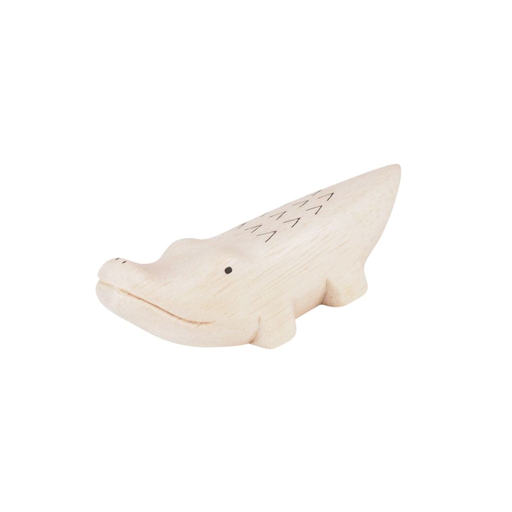 Figurine Crocodile en Bois