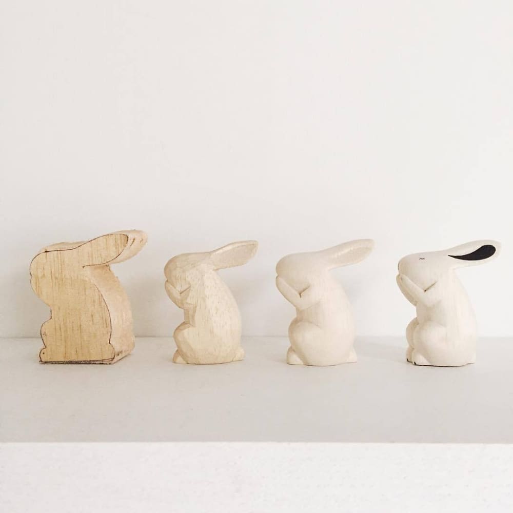 Figurine Signe en Bois