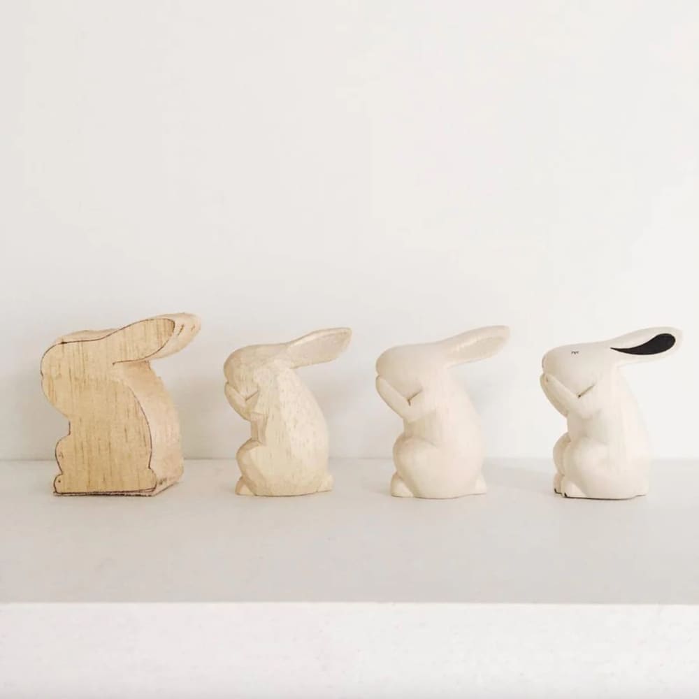 Figurine en bois Oyako - Poule/Poulet - Wodden Animal