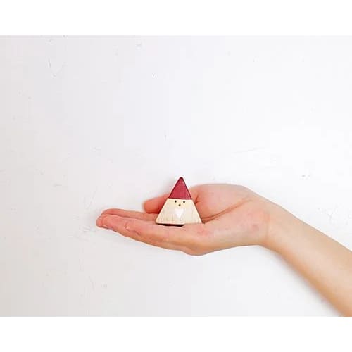 Figurine Père Noël Triangulaire de Noël Rouge