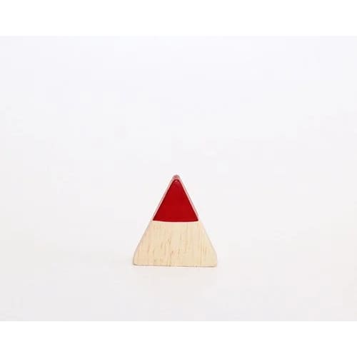 Figurine Père Noël Triangulaire de Noël Rouge