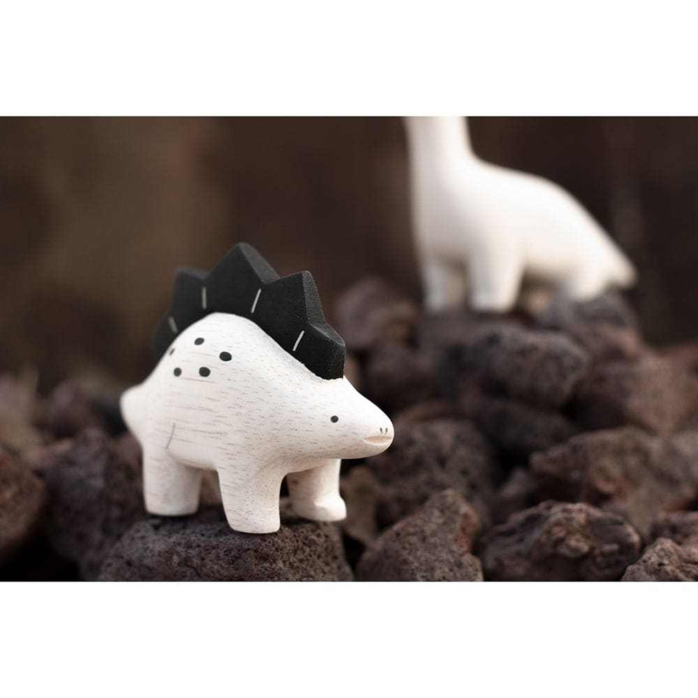 Figurine Tricératops en bois