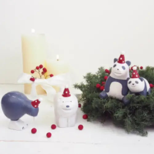 Figurine Chow Chow de Noël en Bois - Animal en bois