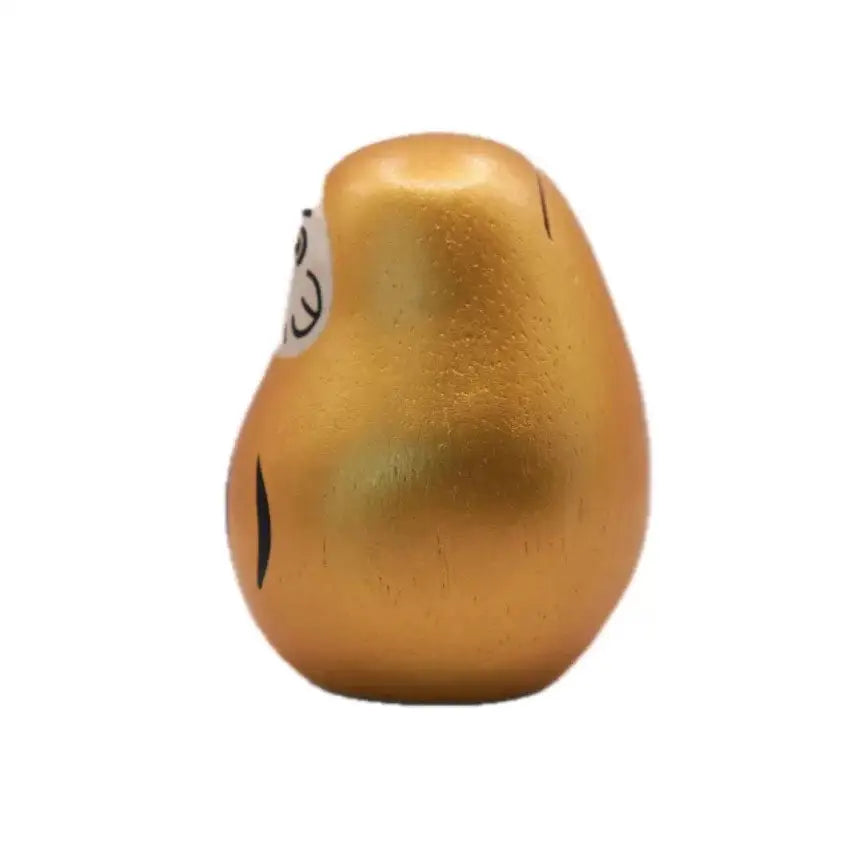 Figurine Daruma Or en bois - Wodden Animal