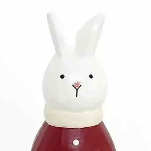 Figurine en bois – Lapin Père Noël - FIGURINES EN BOIS