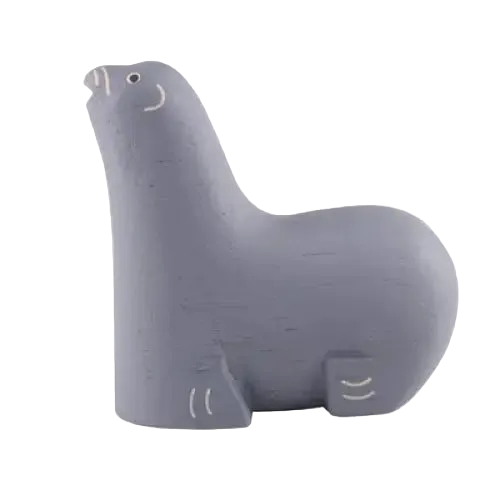 Figurine en bois – Lion de mer – Été - FIGURINES EN BOIS