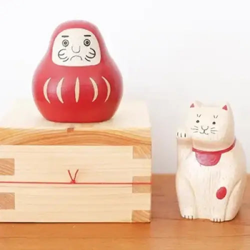 Figurine en bois – Maneki Neko – Collection ENGIMON mini