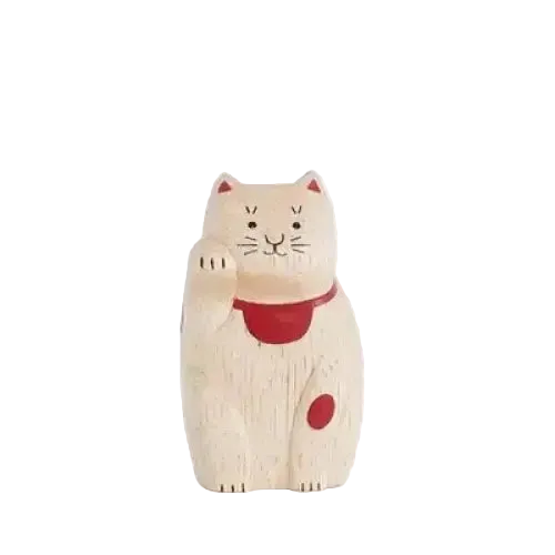 Figurine en bois – Maneki Neko – Collection ENGIMON mini
