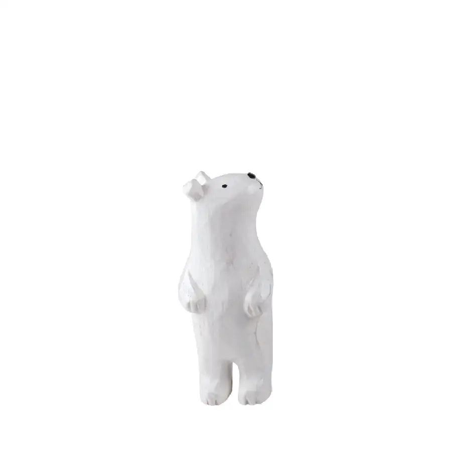 Figurine en bois – Ours polaire espiègle (enfant)