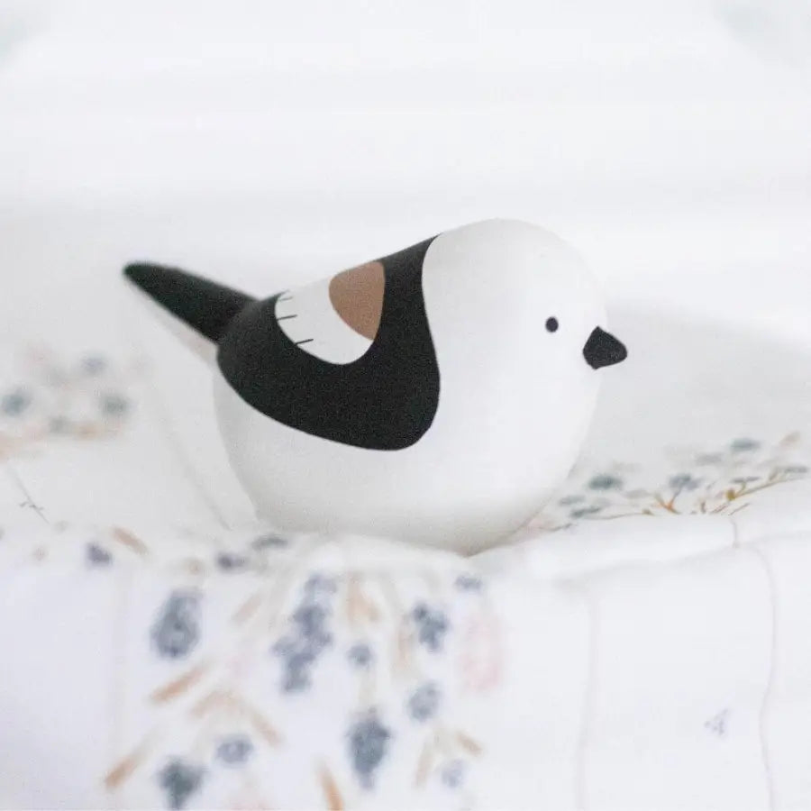 Figurine Mésange à Longue Queue en Bois - Wodden Animal