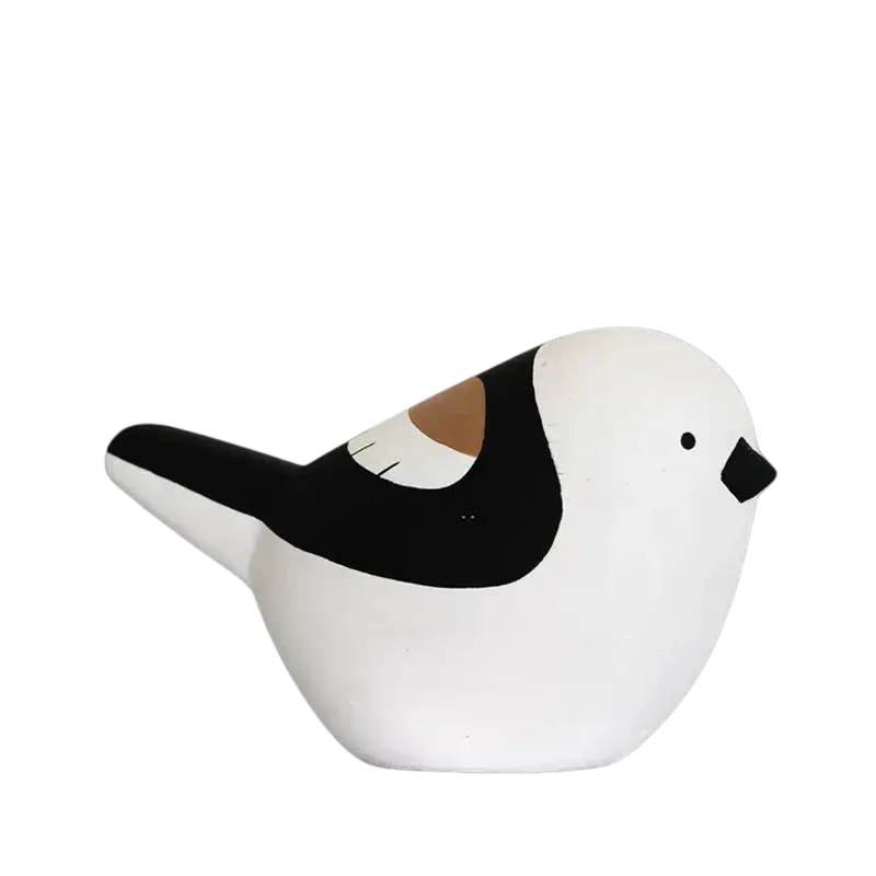 Figurine Mésange à Longue Queue en Bois - Wodden Animal