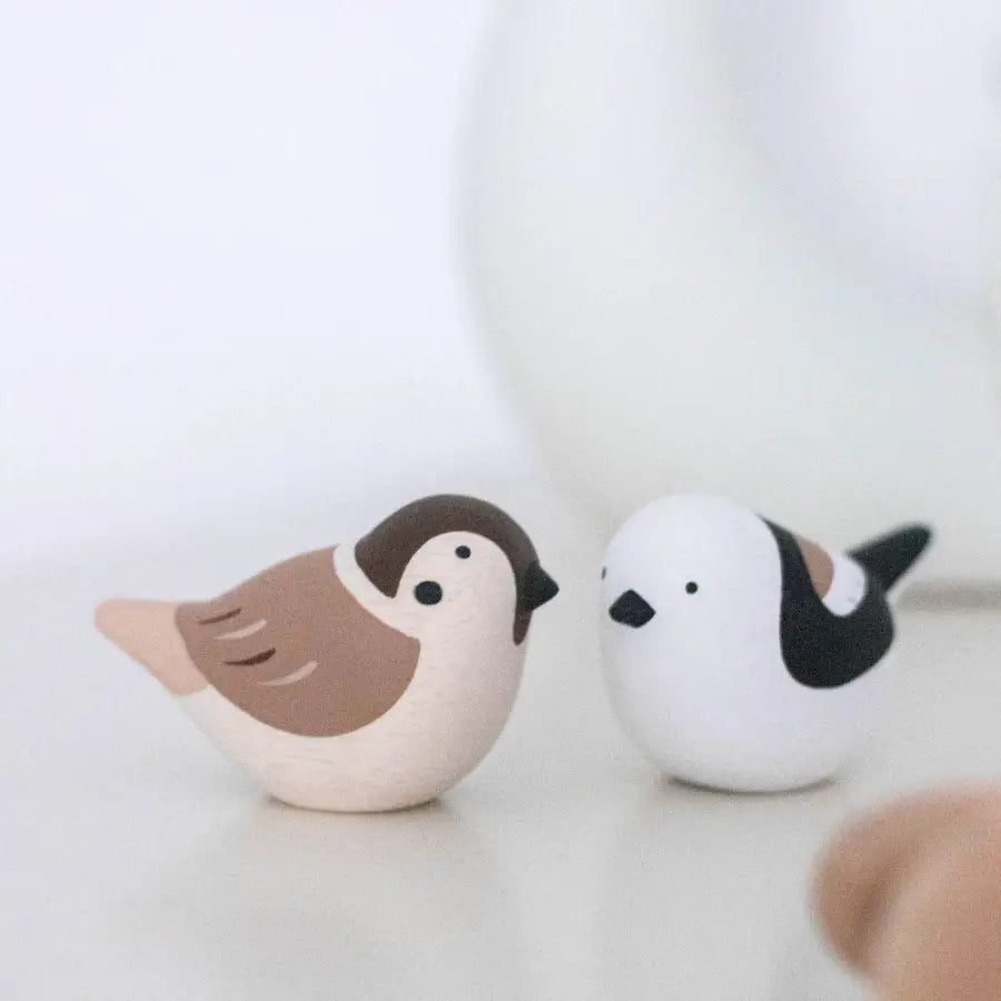 Figurine Moineau en Bois - Wodden Animal