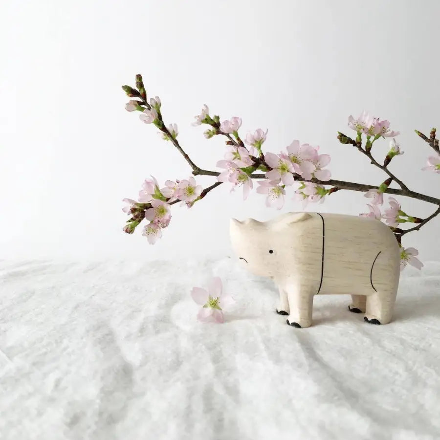 Figurine Rhinoceros en Bois - Animal en bois