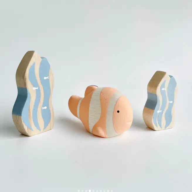 Poisson Clown en Bois Edition Summer Limited - Wooden Animal
