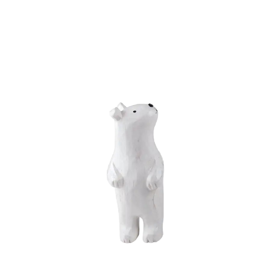 Wooden animal Naughty Polar Bear Child - T lab europe