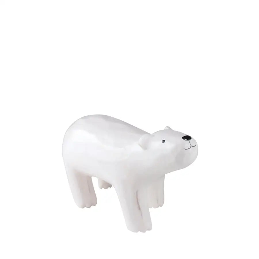 Wooden animal Strolling Polar Bear Child - T lab europe