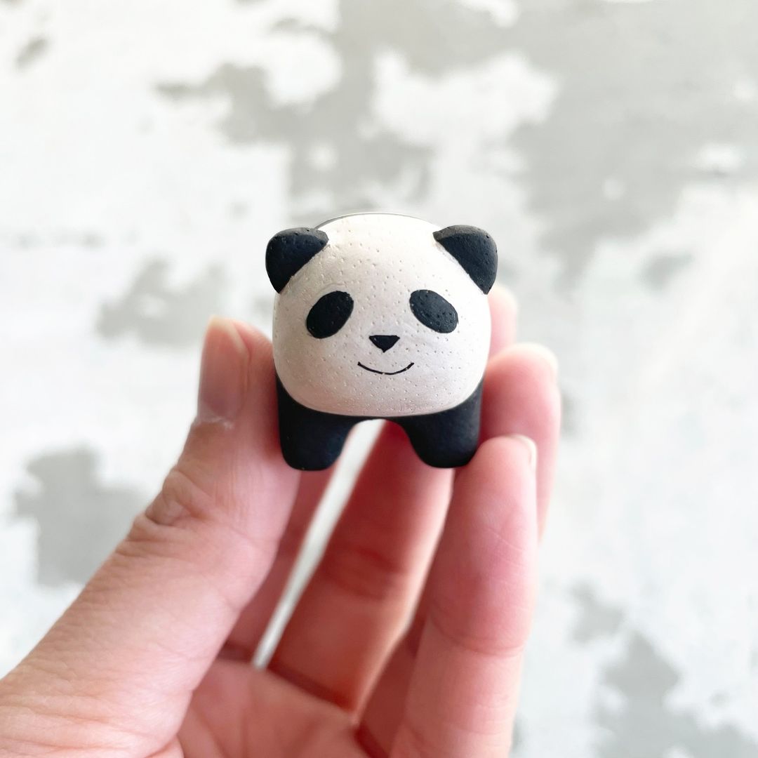 Holzfigur Kinder Panda