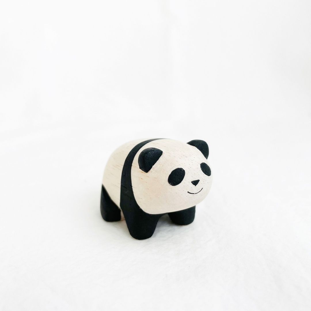 Holzfigur Kinder Panda