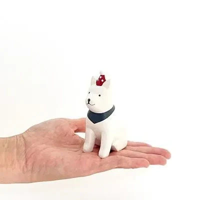 Figurine en bois – Chien Akita – Noël Polepole
