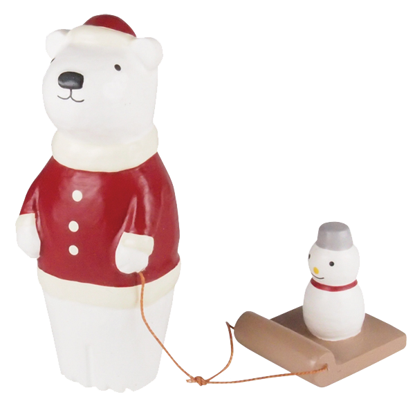 T-Lab./ Kerst ijsbeer Kerstman/ Sneeuwpop