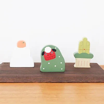Figurine en bois – Danse du lion – Collection Nouvel An