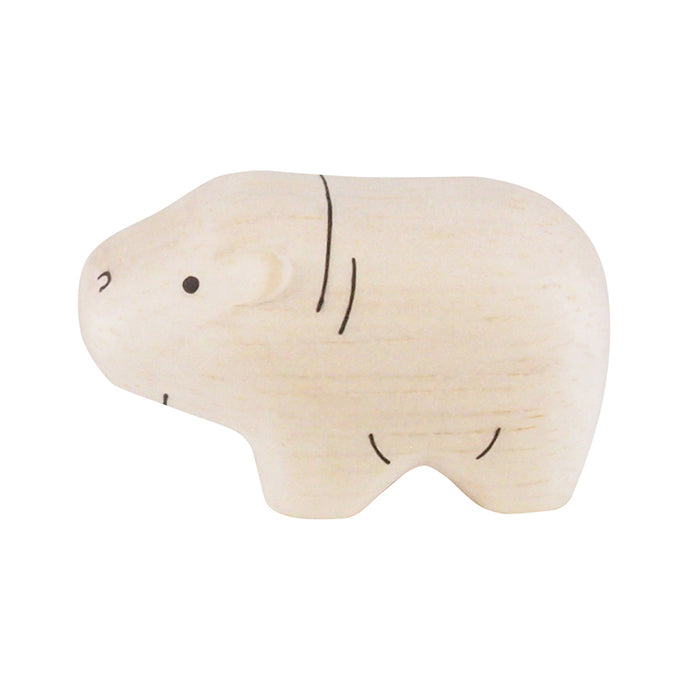 Figurine en bois – Hippopotame Enfant