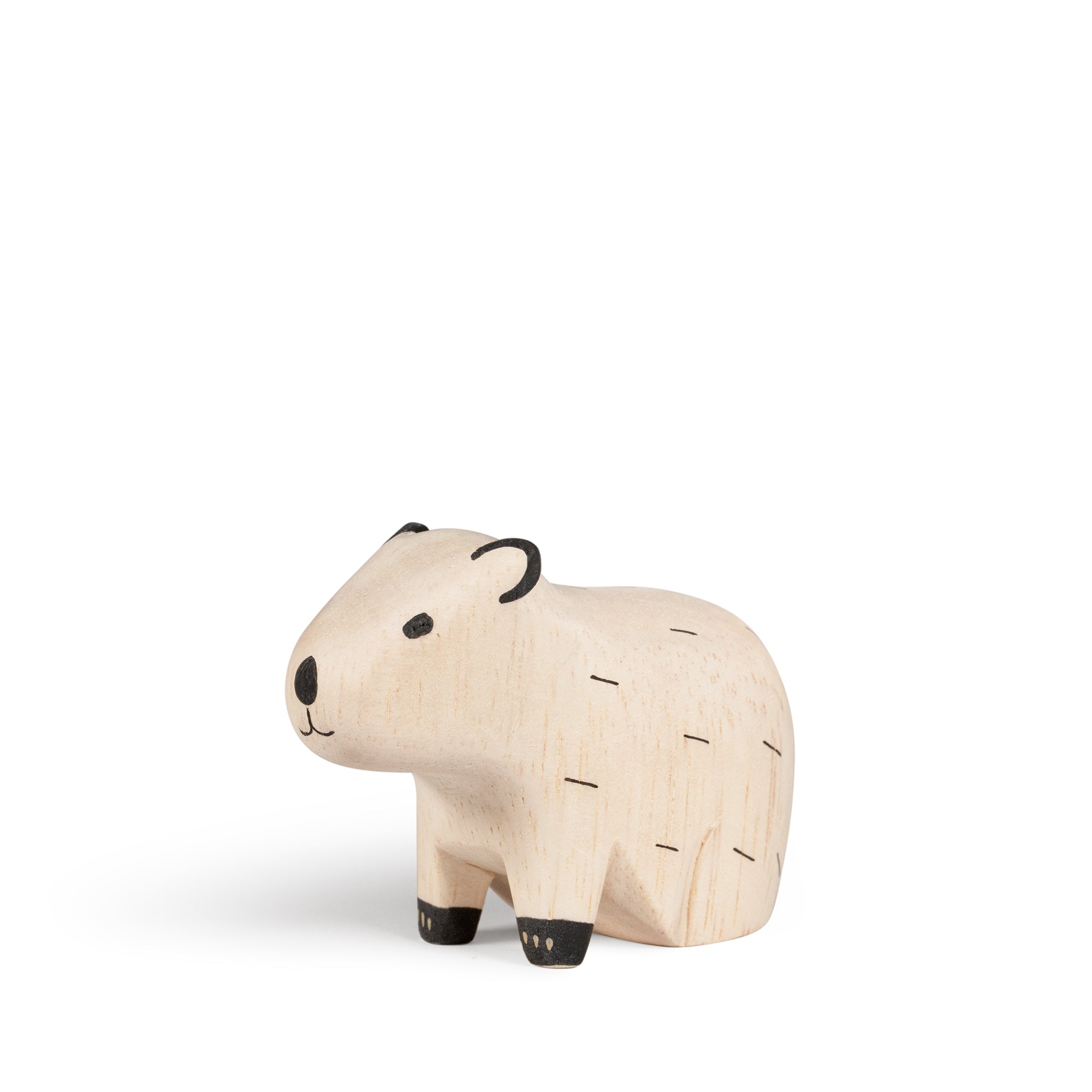 Figura de Capibara de Madera