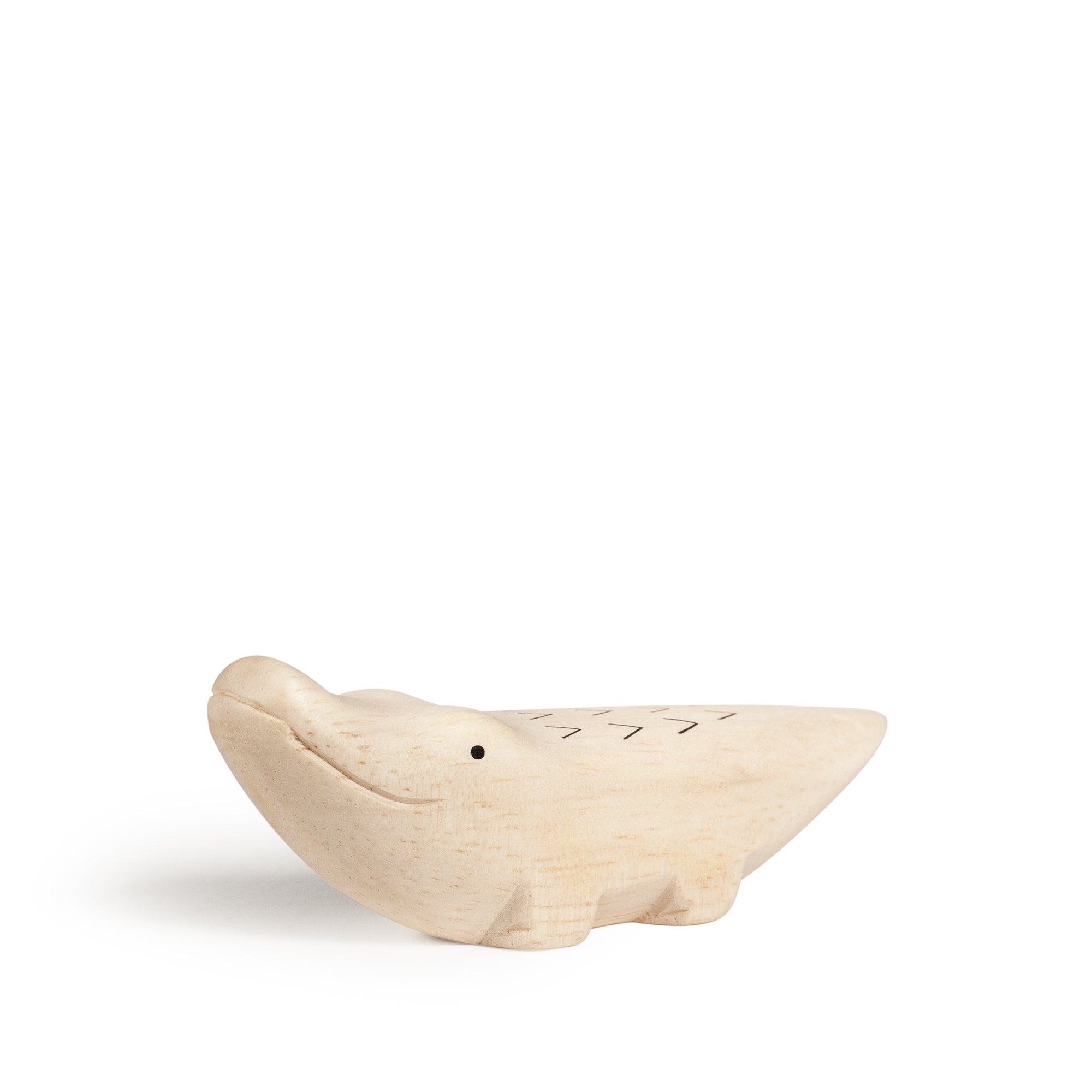 Figurine Crocodile en Bois