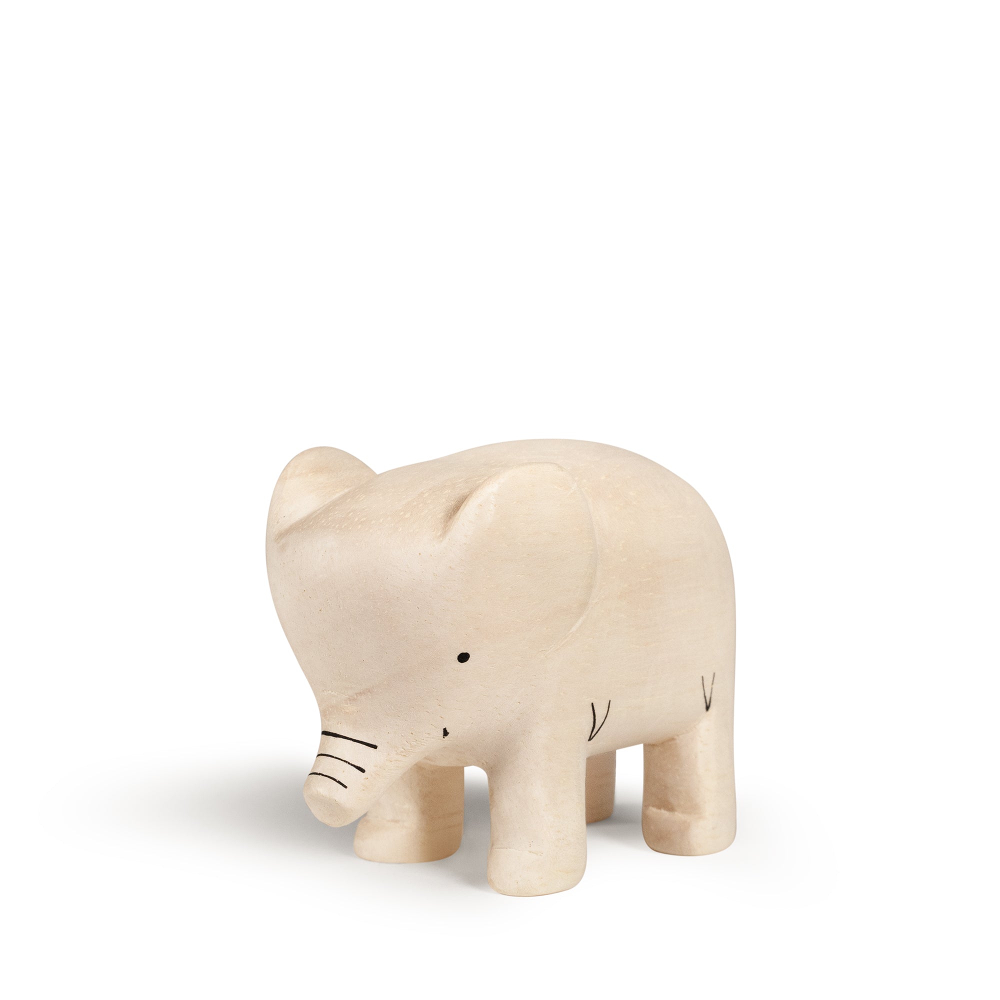 Figura de Elefante de Madera