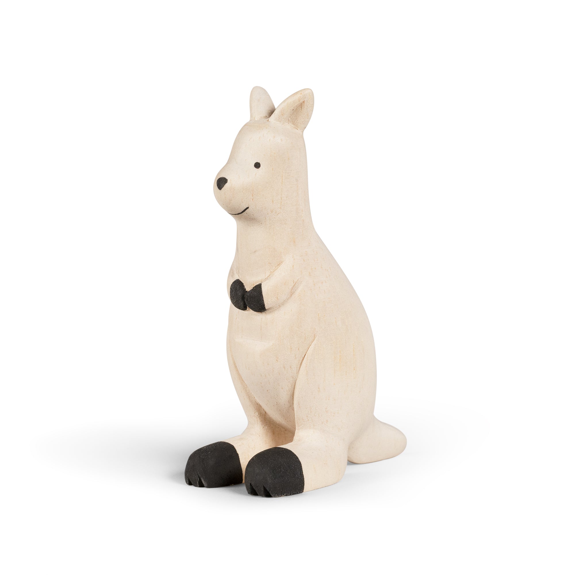 Wooden Kangaroo Figurine