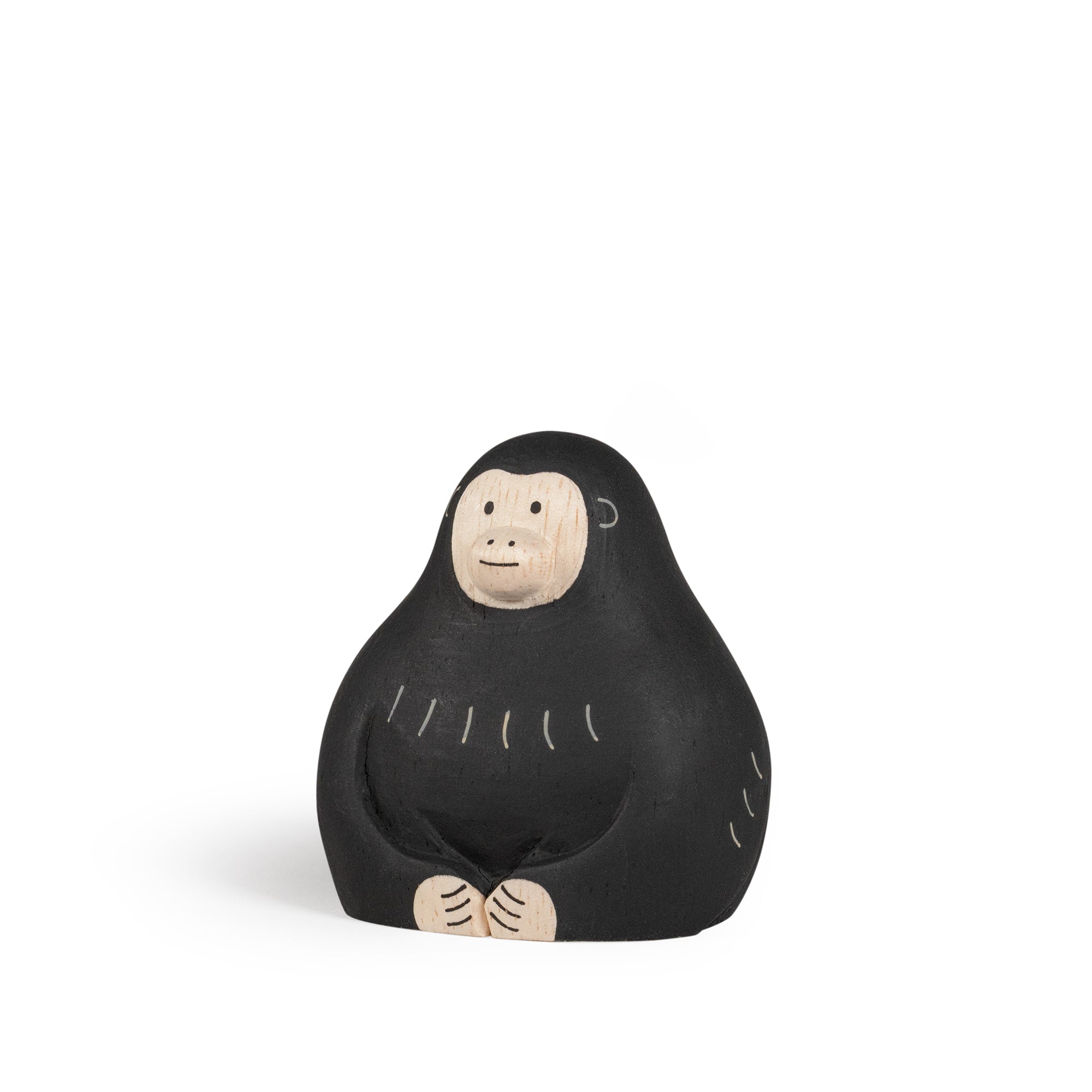 Wooden Orangutan Figurine