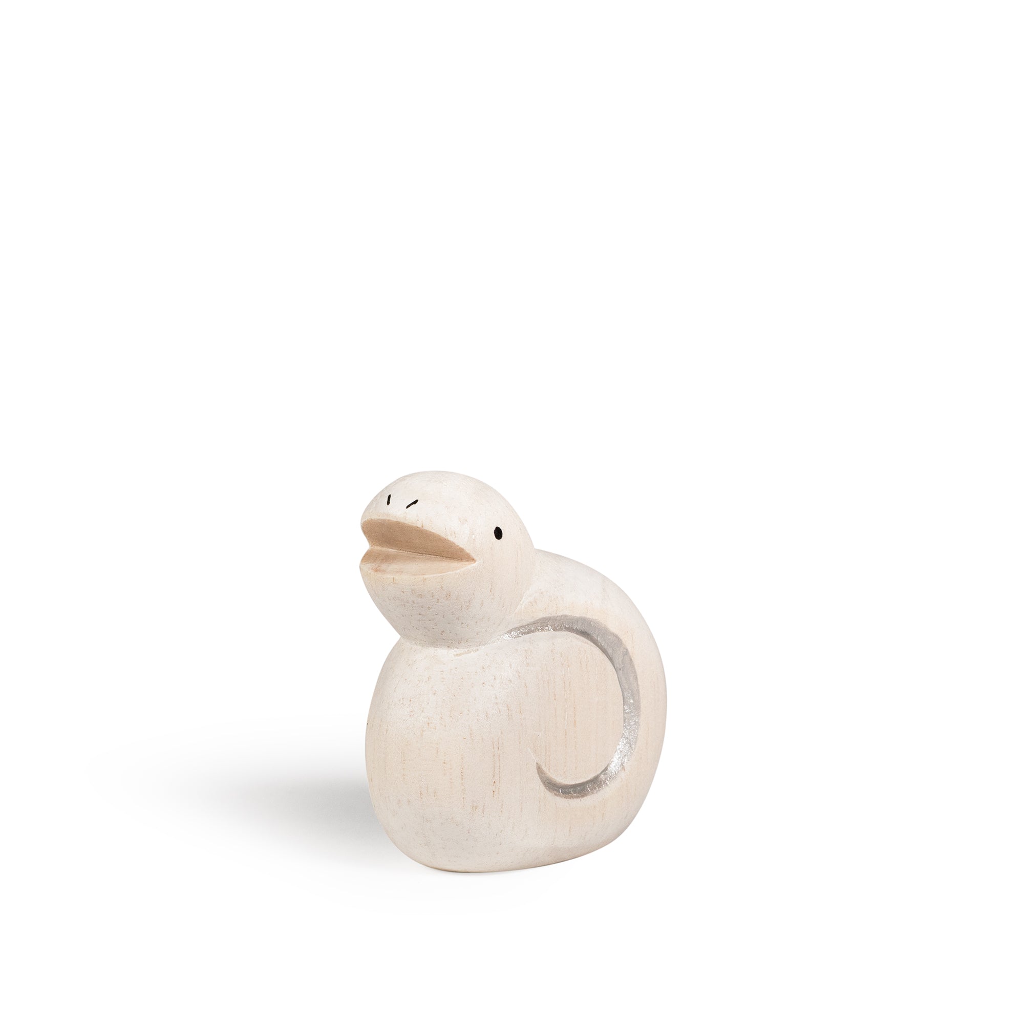 Figura de madera - Colección zodiaco - Serpiente plateada