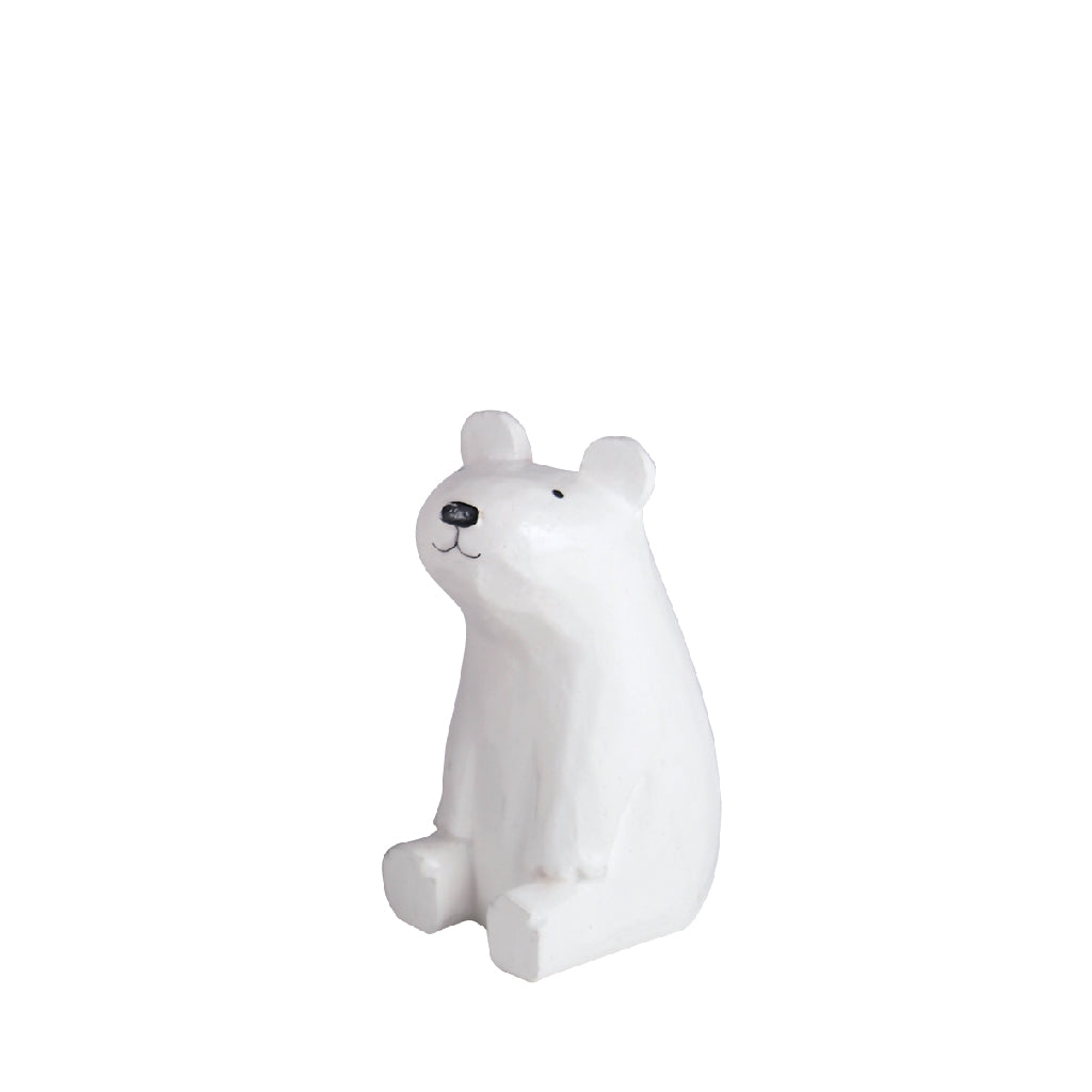 Figurine en bois – Ours polaire assis (enfant