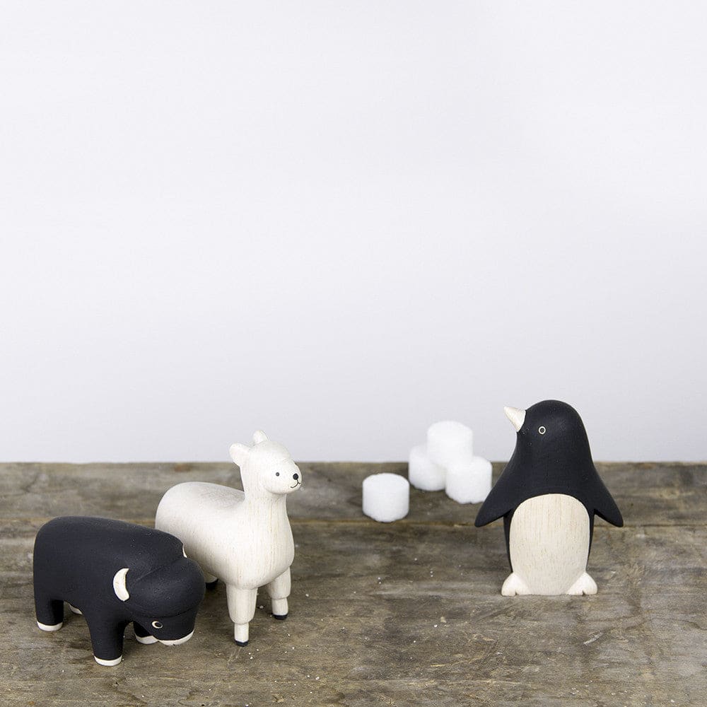 Figurine Bison en Bois