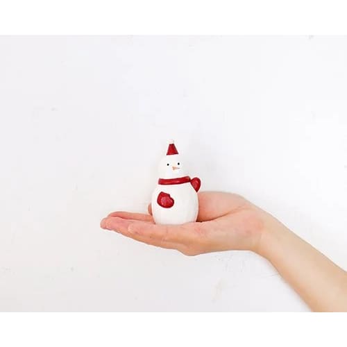 Figurine en bois - Bons amis de Noël - Top-là Bonhomme de neige